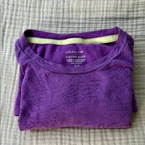 Athleta Girl x Simone Biles Vibrant Purple Tee